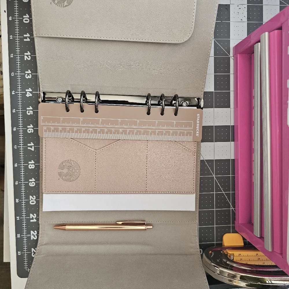 Starbucks Rose Gold Planner